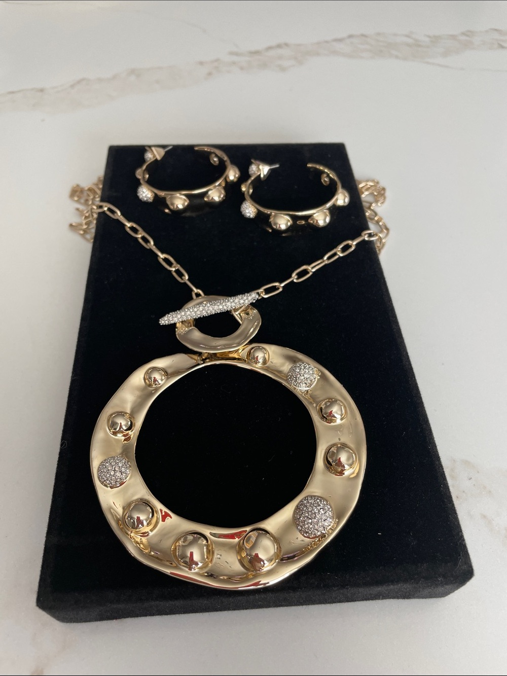 Alexis Bittar necklace and earrings